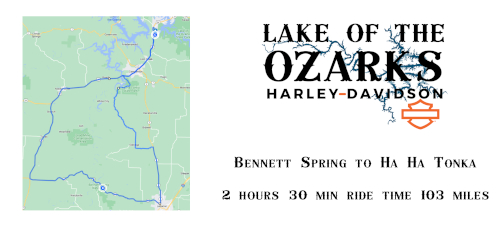 Lake of the Ozarks Harley-Davidson® Bennet Spring to Ha Ha Tonka